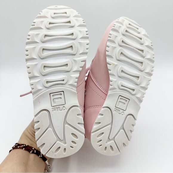 Fila Pink Toddler Athletic Trainers Sneakers Lace-up Low‎ Top Sz 12 - Picture 14 of 15